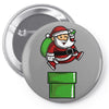 santa jumps Pin-back button