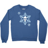 skull snowflakes alternative christmas jumper Crewneck Sweatshirt