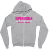 superwoman fighting diabetes Zipper Hoodie