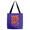 we are the 99% t shirt occupy wall street anti corporate greed black Tote Bags