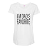 i'm dad favorite son or daughter Maternity Scoop Neck T-shirt