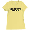 virginity rocks funny cool school church youth group abstinence purity Ladies Fitted T-Shirt