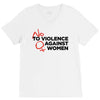 no violence against women's V-Neck Tee