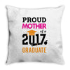 Class of 2017 Proud Mother Graduation Throw Pillow