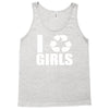 i recycle girls  funny Tank Top