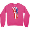 july 4th flag Crewneck Sweatshirt