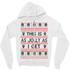 Emo Gothic Ugly Christmas Sweater Zipper Hoodie