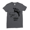 i wanna rock! Ladies Fitted T-Shirt