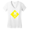 pterosaur warning Women's V-Neck T-Shirt
