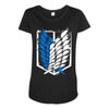 wings of freedom Maternity Scoop Neck T-shirt