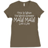 worlds greatest maw maw Ladies Fitted T-Shirt