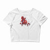 mushroom eater Crop Top