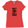 big brother is watching you party Ladies Fitted T-Shirt