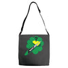 who cut the cheese Adjustable Strap Totes