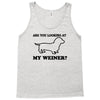 are you looking at my weiner t shirt funny dog wiener dachshund s m l Tank Top
