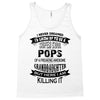 Super Cool Pops Of A Freaking Awesome Granddaughter Tank Top