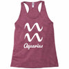 aquarius zodiac Racerback Tank