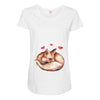 Baby Fox Belly Maternity Scoop Neck T-shirt
