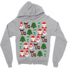 christmas pixel Zipper Hoodie