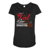 Just A Girl In Love With Her Heavy Equipment Operator Maternity Scoop Neck T-shirt