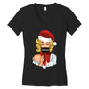 pop art christmas Women's V-Neck T-Shirt
