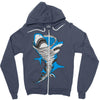 shark tornado Zipper Hoodie