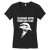 sliding into your dm's like Women's V-Neck T-Shirt