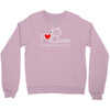 i love cats it's people who annoy me Crewneck Sweatshirt