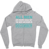 all men are created equal but the best are born in december Zipper Hoodie