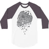 skull triangle 3/4 Sleeve Shirt