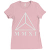 mmxi roman numerals triangle Ladies Fitted T-Shirt