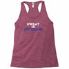 sweat is fat crying Racerback Tank