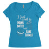 i just want to drink coffee &amp; bake things Women's Triblend Scoop T-shirt