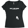 don't look down Women's Triblend Scoop T-shirt