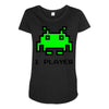 arcade player one Maternity Scoop Neck T-shirt