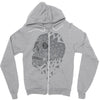 skull triangle Zipper Hoodie