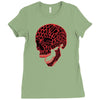 geometric skull Ladies Fitted T-Shirt