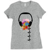 headphone Ladies Fitted T-Shirt