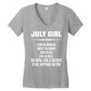 Super July Girl Women's V-Neck T-Shirt