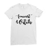 feminist witch Ladies Fitted T-Shirt