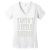 santa's little helper Women's V-Neck T-Shirt