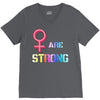 Women's March We are Strong V-Neck Tee