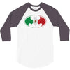 bat man mexican flag mexico logo 3/4 Sleeve Shirt
