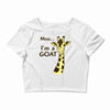 moo, i'm a goat Crop Top