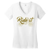 ride it Women's V-Neck T-Shirt