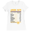 Aries Facts Ladies Fitted T-Shirt