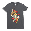 true love pizza slice Ladies Fitted T-Shirt