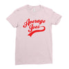 mens dodgeball average joe's joes Ladies Fitted T-Shirt