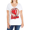 retro vespa red ideal birthday present or gift Ladies Curvy T-Shirt