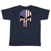 skull u.s.a. back Toddler T-shirt